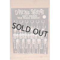 DANCING SKELETON キーホルダー 台紙