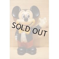 ミッキーマウス ソフビ 貯金箱