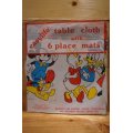 Disney table cloth with 6place mats