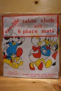 Disney table cloth with 6place mats