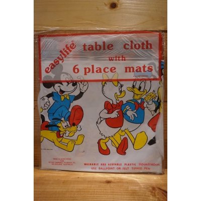 画像1: Disney table cloth with 6place mats