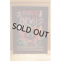 FIRE DEVIL 台紙 木枠付き