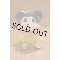 ミッキーマウス風 ソフビ 根付 【A1】