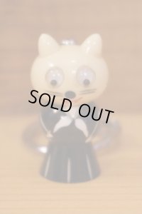 なめ猫風 キーホルダー