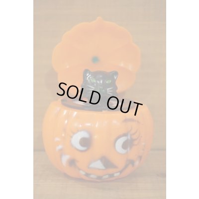 画像1: Pumpkin ビックリ箱 【黒猫】 