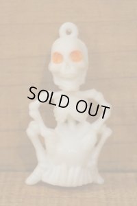 プラ製 SKULL チャーム【オレンジ】 