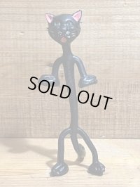黒猫 ベンダブル人形