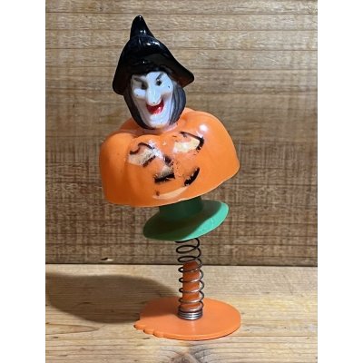 画像1: Pumpkin&Witch Jumping Toy