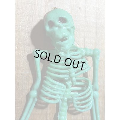 画像3: ラバー ガイコツ チープトイ【緑A】