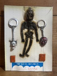 髑髏 般若 天狗 ガチャガチャ台紙
