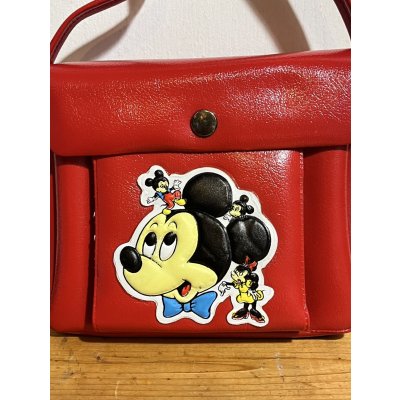 画像2: パチ物 ミッキーマウス バッグ【赤】
