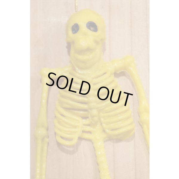 画像3: ラバー ガイコツ チープトイ 【黄】 (3)