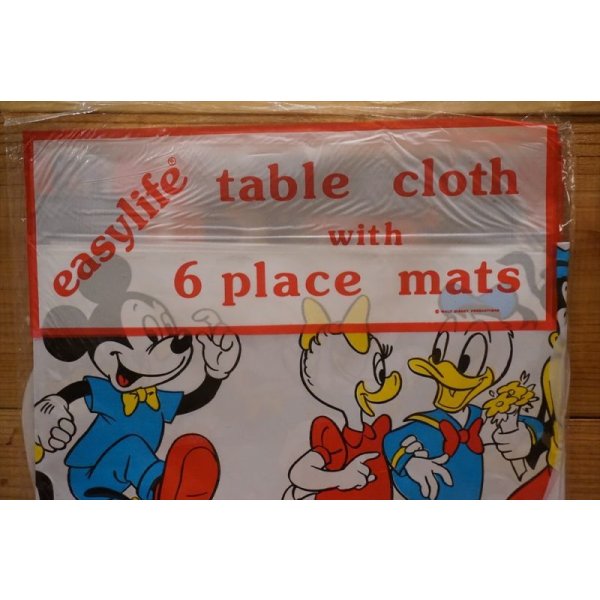 画像3: Disney table cloth with 6place mats (3)