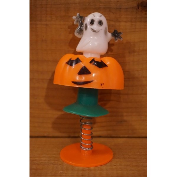 画像1: Pumpkin&Ghost Jumping Toy (1)