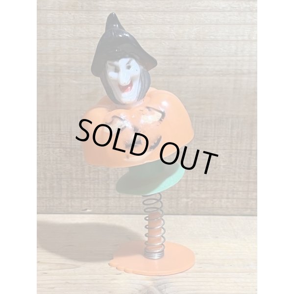 画像1: Pumpkin&Witch Jumping Toy (1)