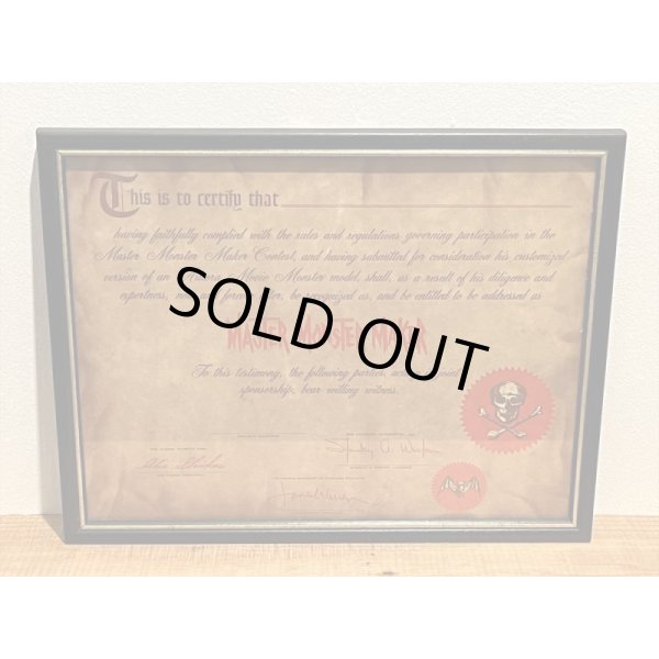 画像9: MASTER MONSTER MAKER CONTEST【Prize&Certificate】 (9)