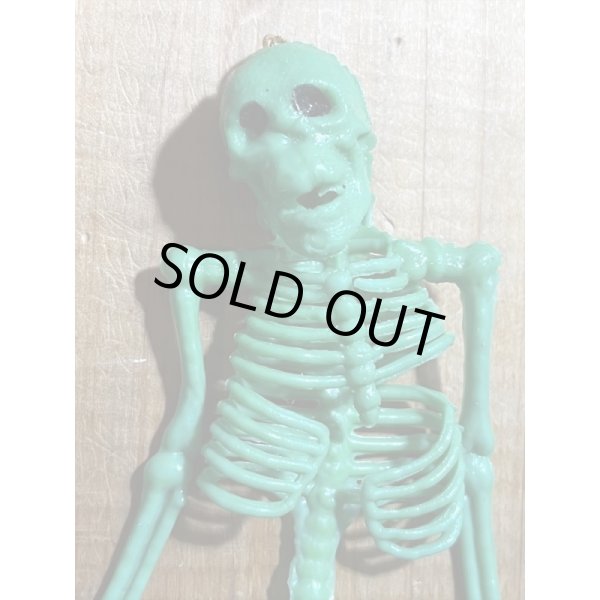 画像3: ラバー ガイコツ チープトイ【緑A】 (3)