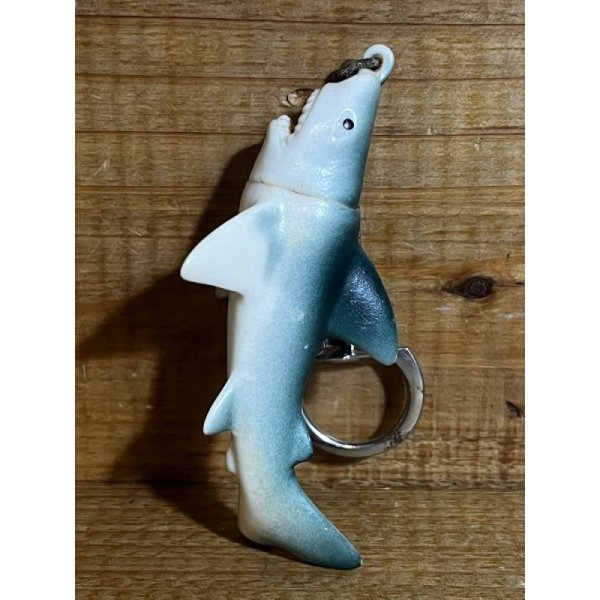 画像1: 日本製 サメ ミニソフビ キーホルダー【D2】  (1)