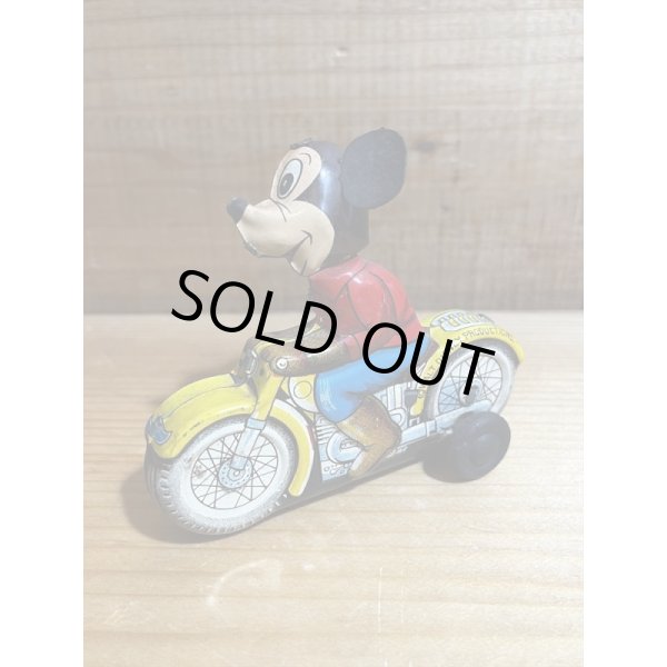 画像1: Micky Mouse Friction Motorbike (1)