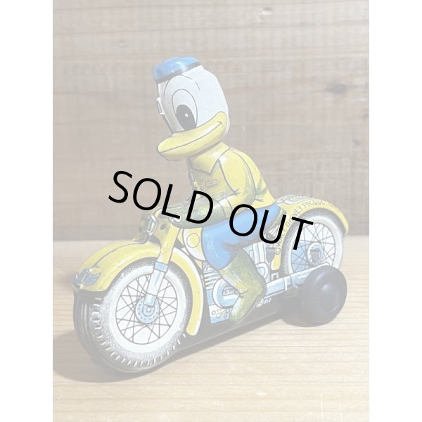 画像1: Donald Duck Friction Motorbike (1)