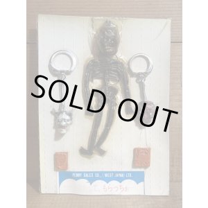 画像: 髑髏 般若 天狗 ガチャガチャ台紙