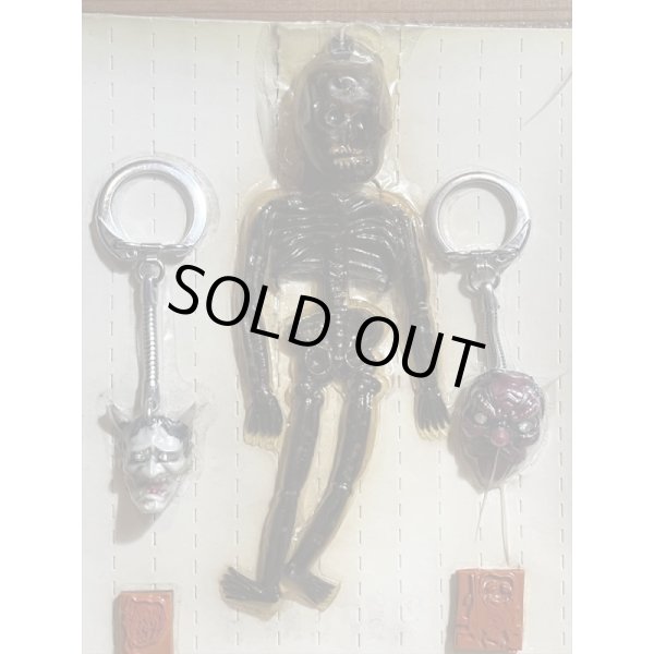 画像2: 髑髏 般若 天狗 ガチャガチャ台紙 (2)