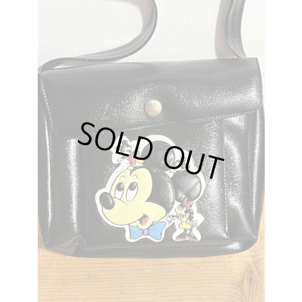 画像2: パチ物 ミッキーマウス バッグ【黒】 (2)