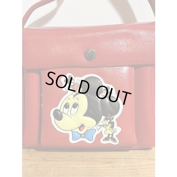 画像2: パチ物 ミッキーマウス バッグ【赤】 (2)