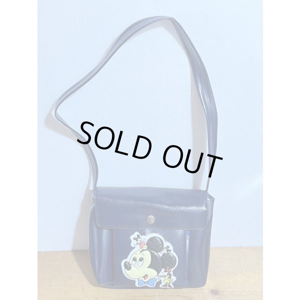 画像1: パチ物 ミッキーマウス バッグ【紺】 (1)