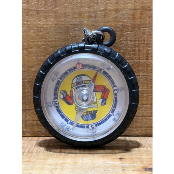 画像1: R2D2風 ロボット 方位磁石【A】 (1)