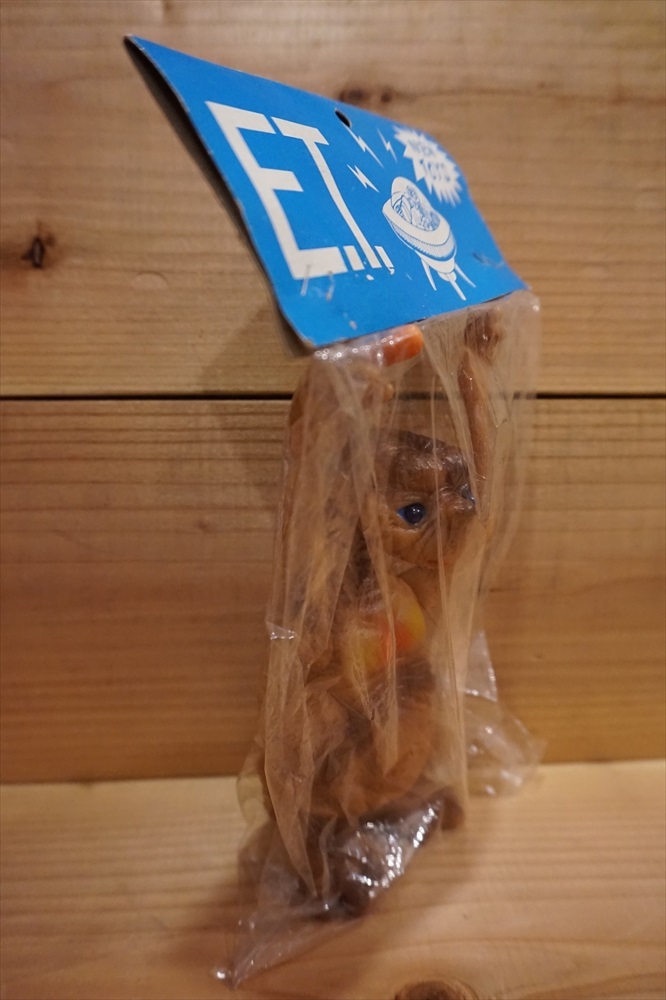 画像: 80s 無版権 E.T. ソフビ 袋入り 【D】