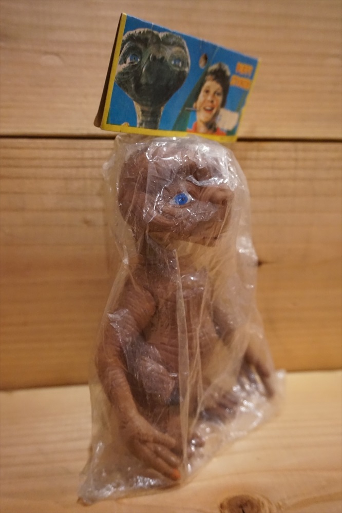 画像: 80s 無版権 E.T. ソフビ 袋入り 【E】