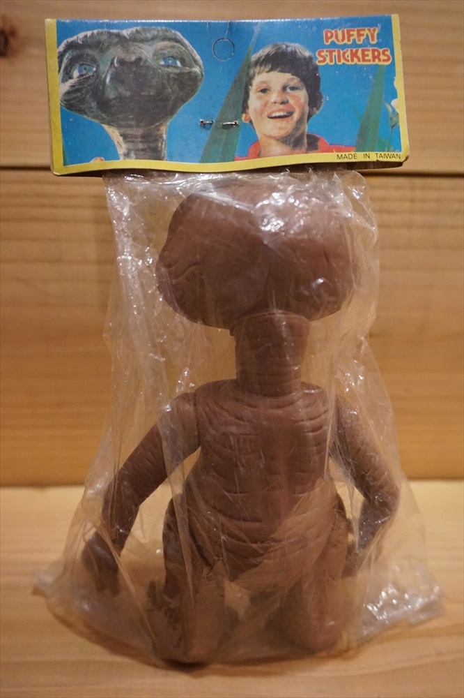 画像: 80s 無版権 E.T. ソフビ 袋入り 【E】